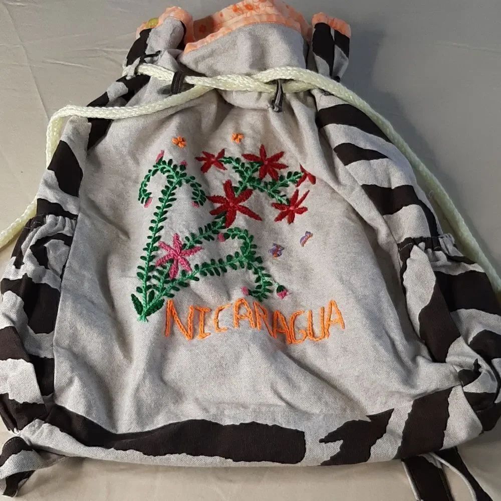 Hand Crafted Nicaragua Cloth Backpack - Picture 4 of 8